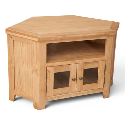 Marlowe Natural Oak Glazed TV Unit
