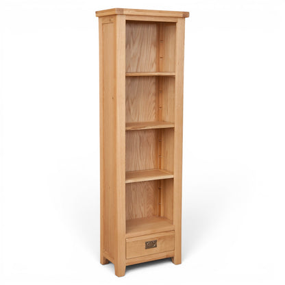 Marlowe Natural Oak Slim Bookcase