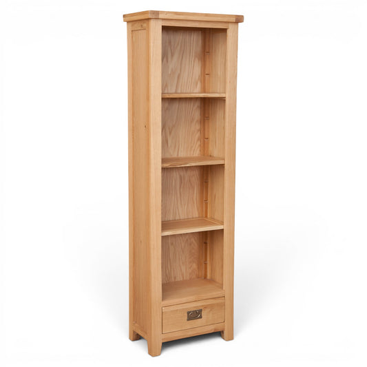 Marlowe Natural Oak Slim Bookcase