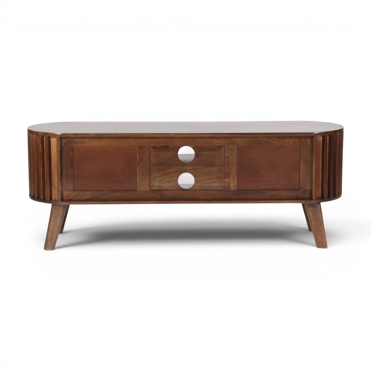 Mason Slatted Dark Mango TV Unit