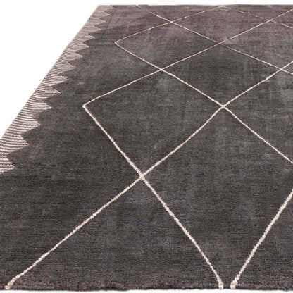 Diamond Black Mason Rug - 200cm x 290cm