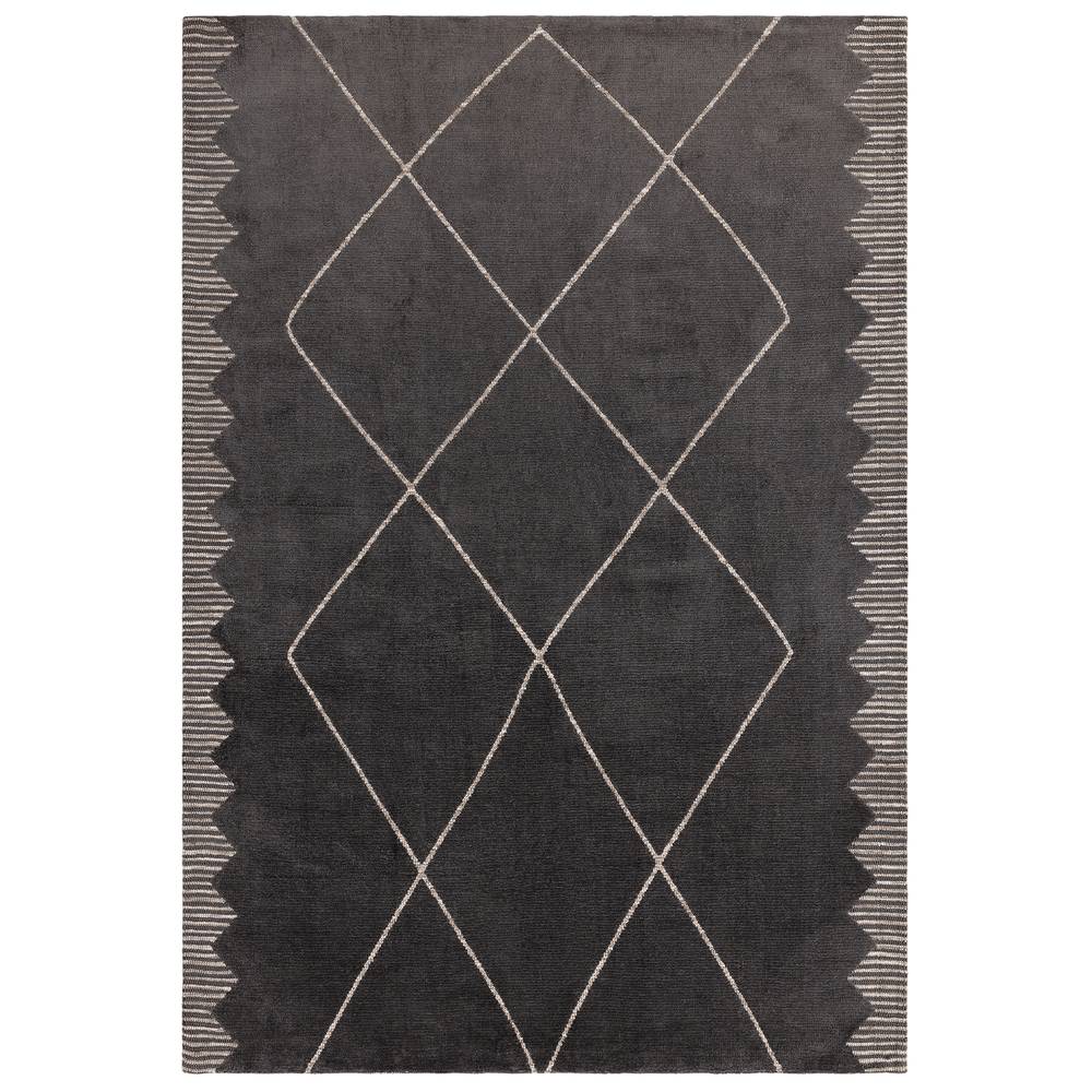 Diamond Black Mason Rug - 200cm x 290cm