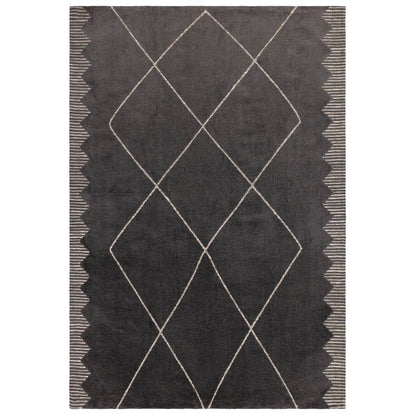 Diamond Black Mason Rug - 200cm x 290cm