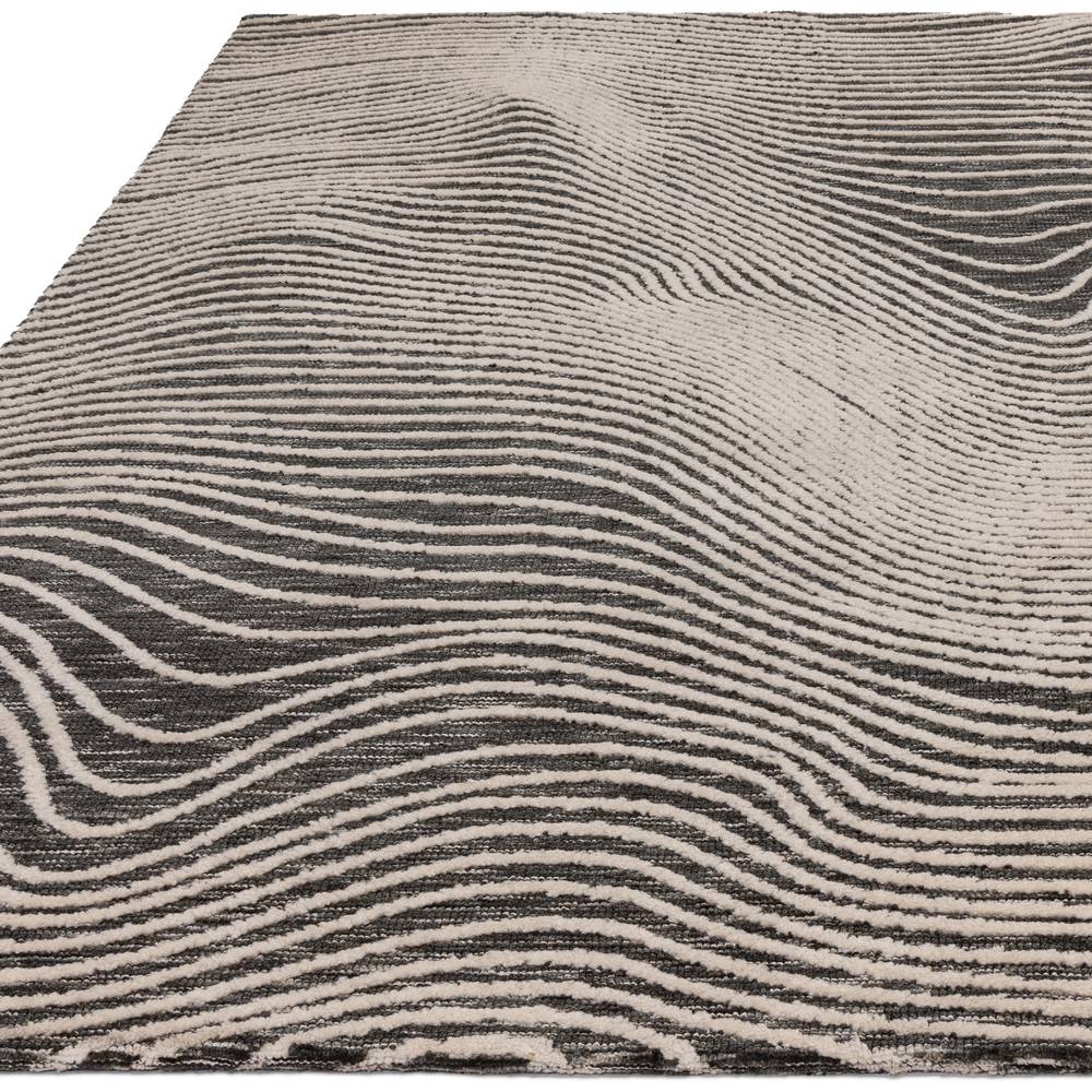 Magnitude Black Mason Rug - 200cm x 290cm