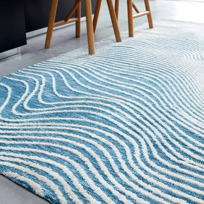Magnitude Blue Mason Rug - 200cm x 290cm