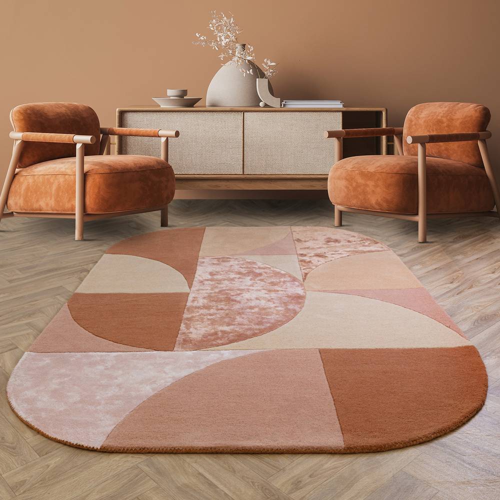 78 Oval Earth Matrix Rug - 200cm x 300cm