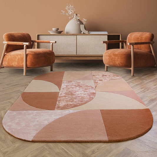 78 Oval Earth Matrix Rug - 200cm x 300cm