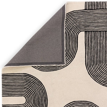 87 Arches Black Matrix Rug - 200cm x 300cm