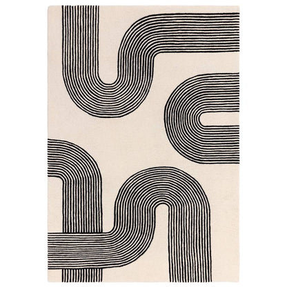 87 Arches Black Matrix Rug - 200cm x 300cm