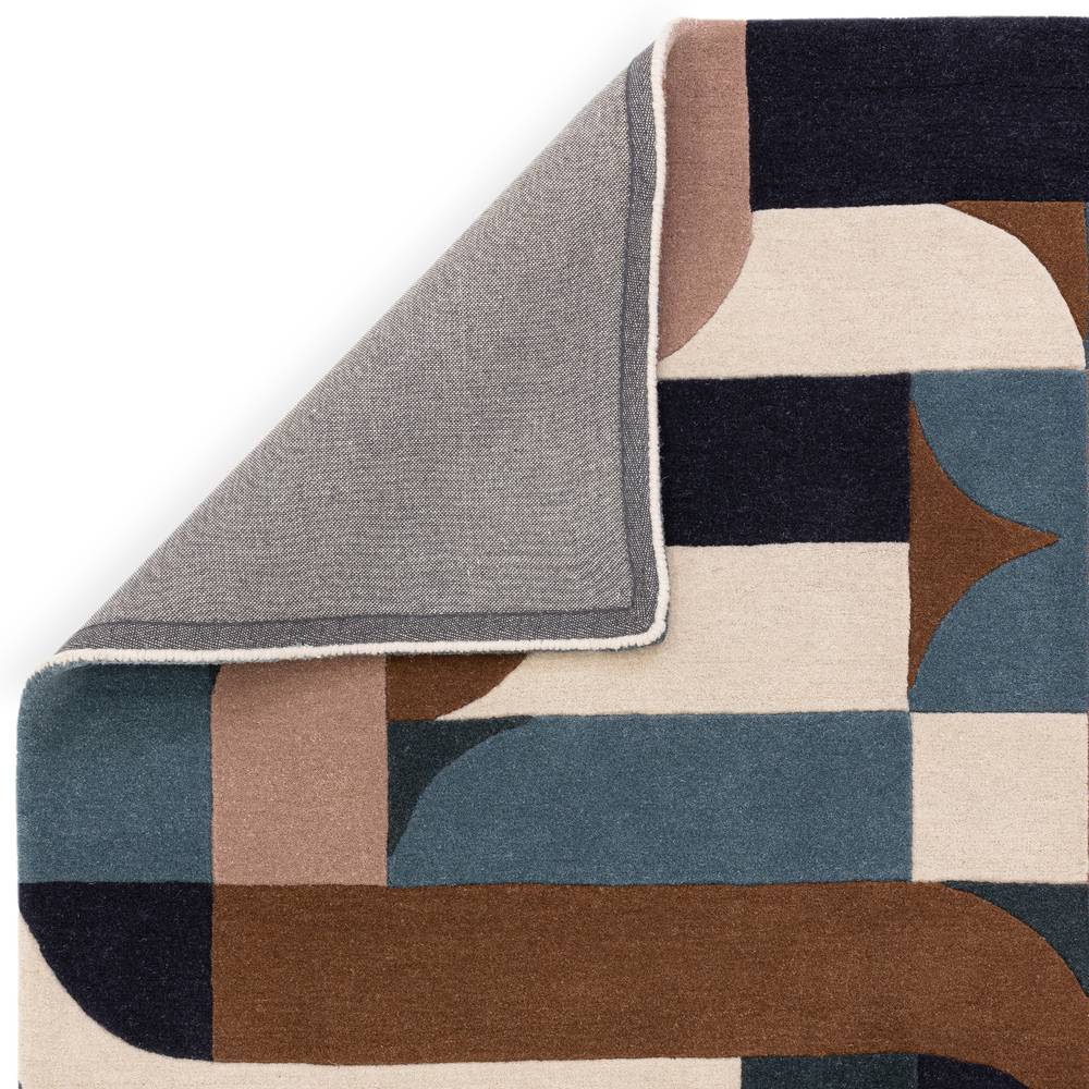 89 Klotski Teal Matrix Rug - 200cm x 300cm