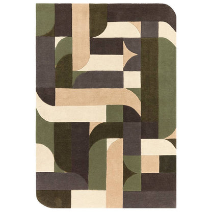 90 Klotski Sage Matrix Rug - 200cm x 300cm