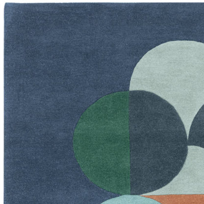 91 Statement Navy Matrix Rug - 200cm x 300cm