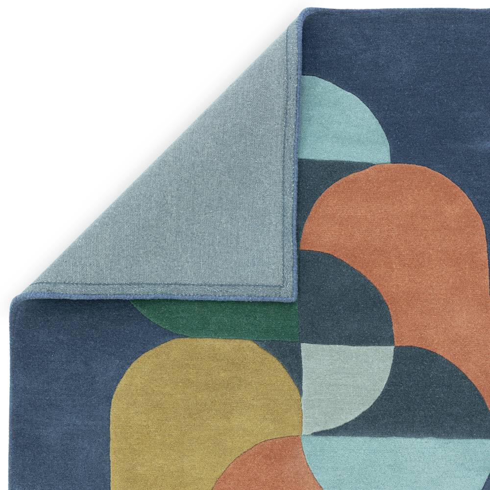 91 Statement Navy Matrix Rug - 200cm x 300cm