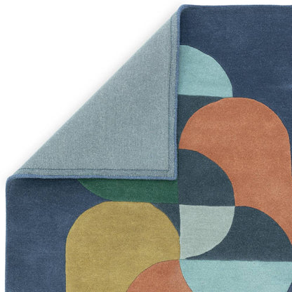 91 Statement Navy Matrix Rug - 200cm x 300cm