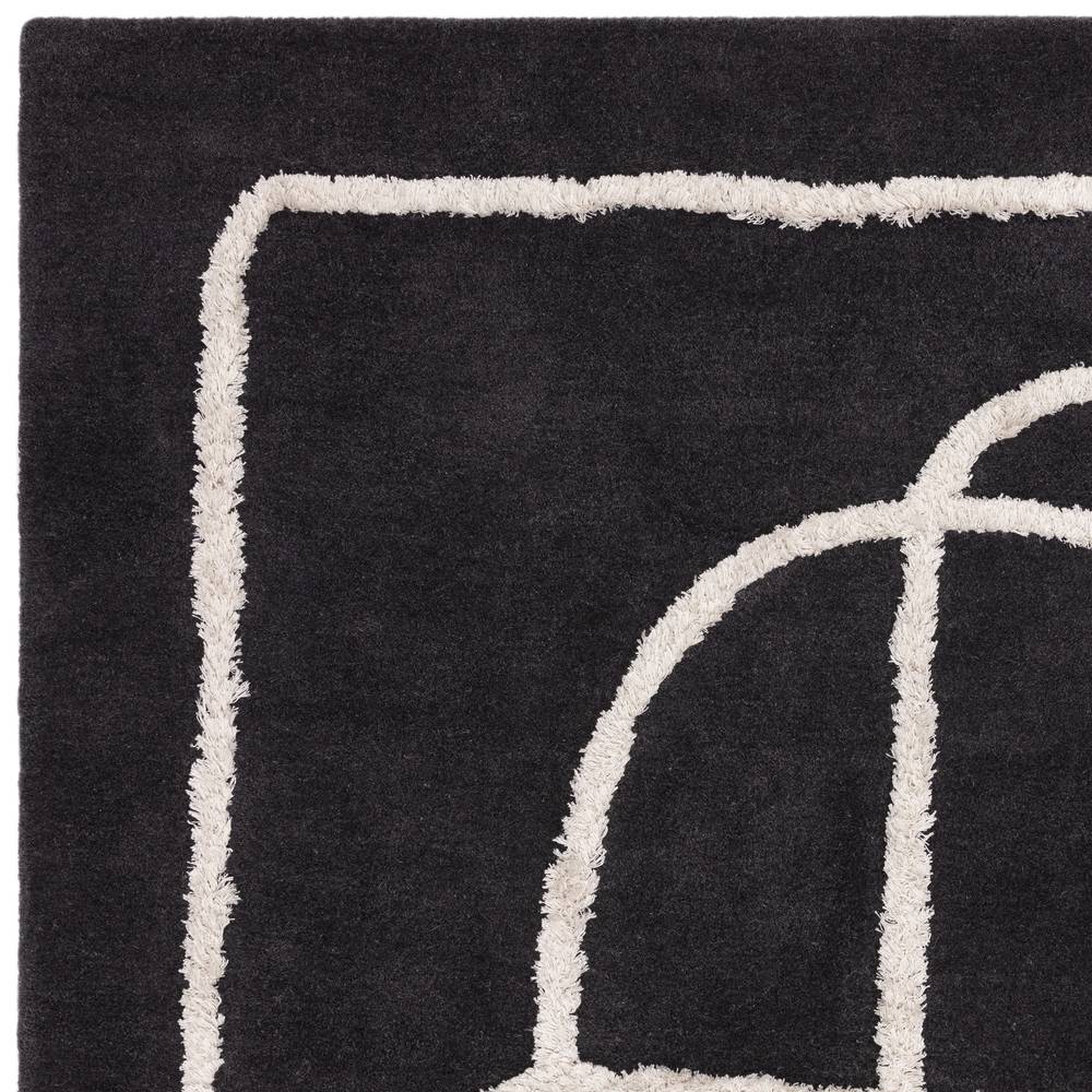 94 Infinity Charcoal Matrix Rug - 200cm x 300cm