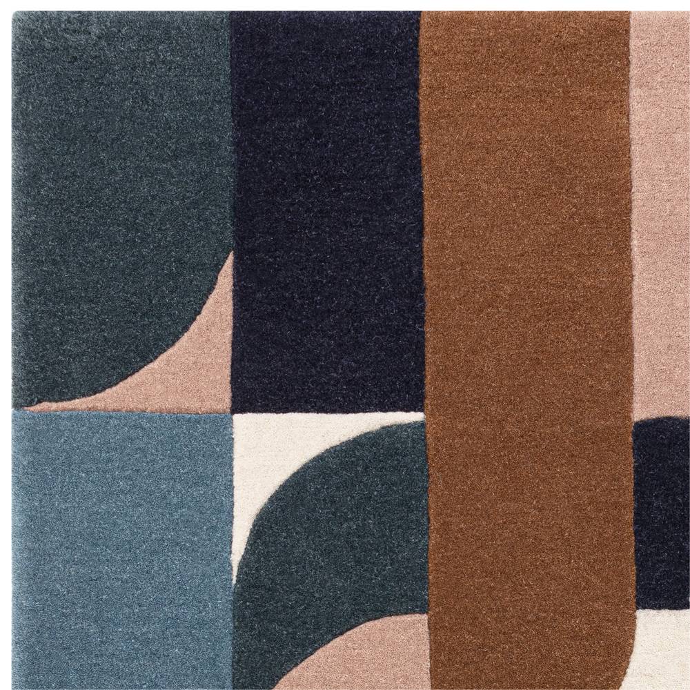 89 Klotski Teal Matrix Rug - 200cm x 300cm