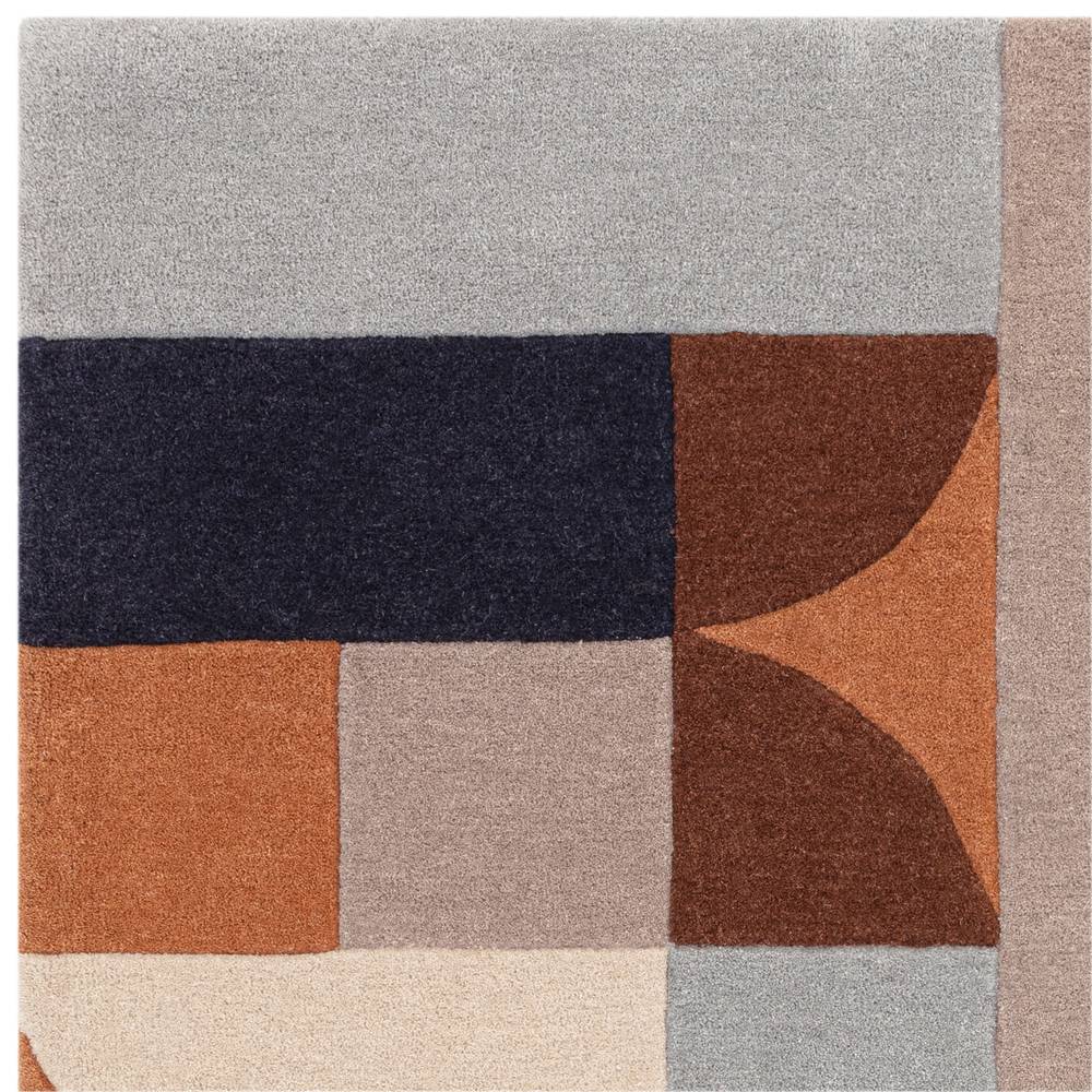 88 Klotski Terracotta Matrix Rug - 200cm x 300cm