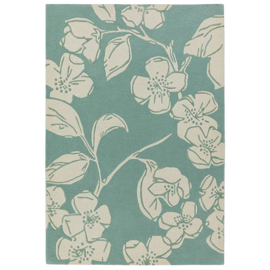 12 Devore Blue Matrix Rug - 200cm x 300cm