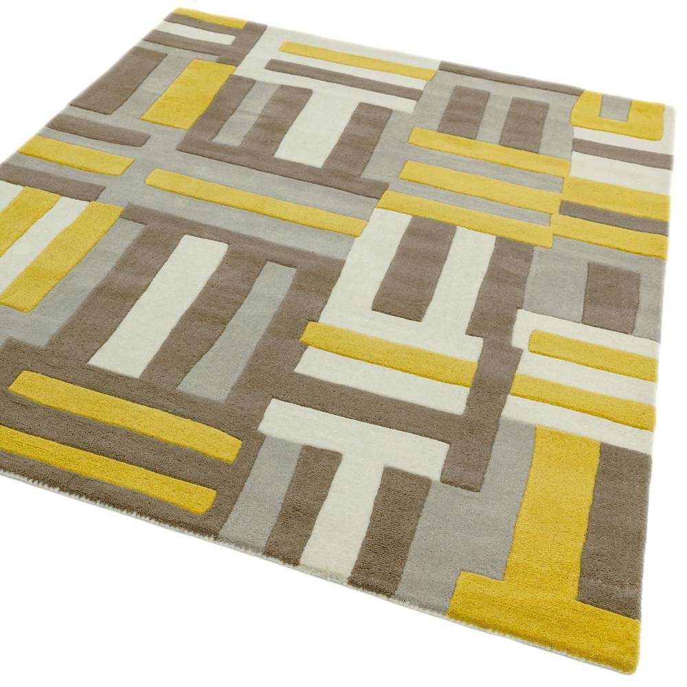 17 Code Yellow Matrix Rug - 200cm x 300cm