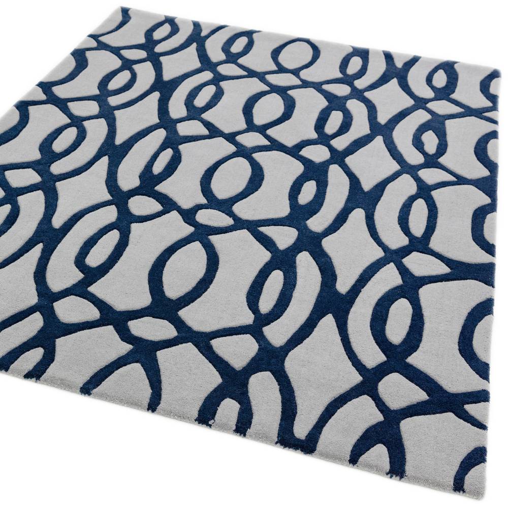 36 Wire Blue Matrix Rug - 200cm x 300cm