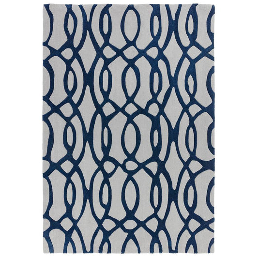 36 Wire Blue Matrix Rug - 200cm x 300cm