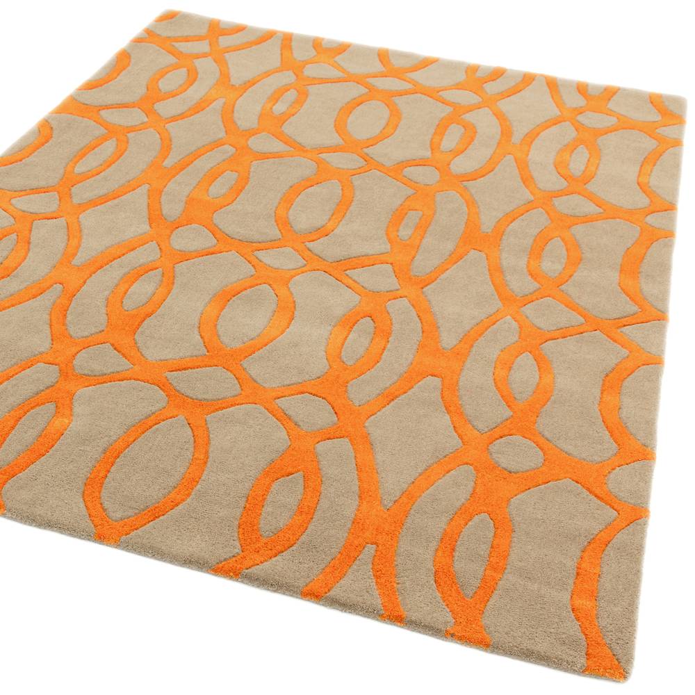 37 Wire Orange Matrix Rug - 200cm x 300cm