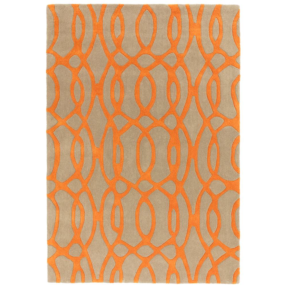37 Wire Orange Matrix Rug - 200cm x 300cm