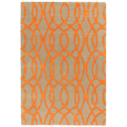 37 Wire Orange Matrix Rug - 200cm x 300cm