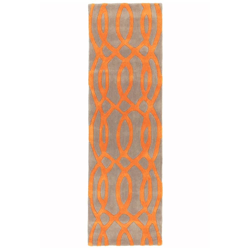 37 Wire Orange Matrix Rug - 200cm x 300cm