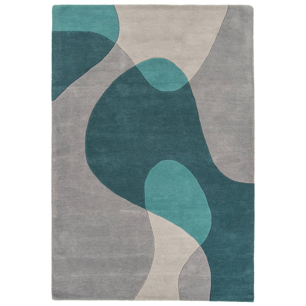 57 Arc Teal Matrix Rug - 200cm x 300cm