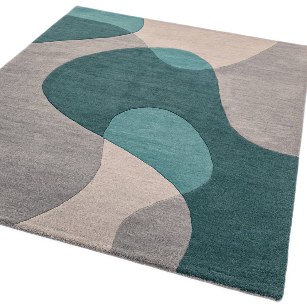 57 Arc Teal Matrix Rug - 200cm x 300cm