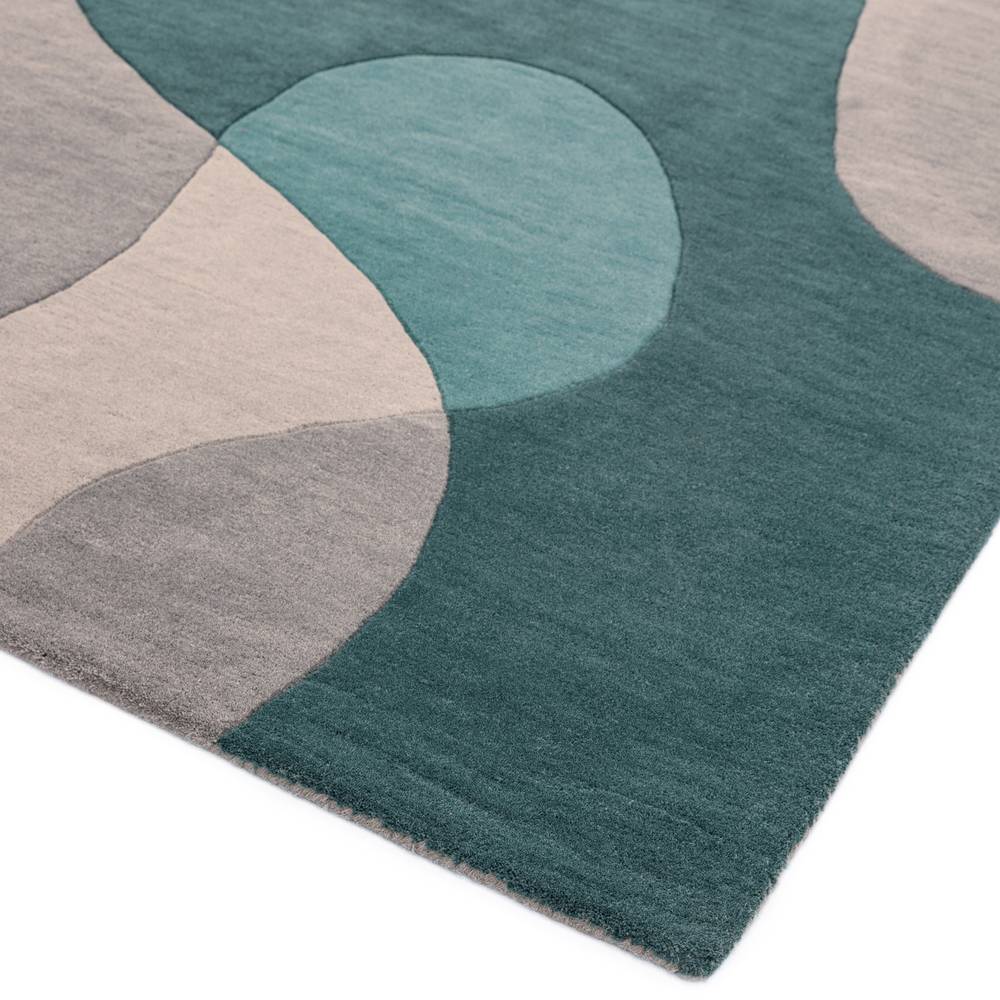 57 Arc Teal Matrix Rug - 200cm x 300cm
