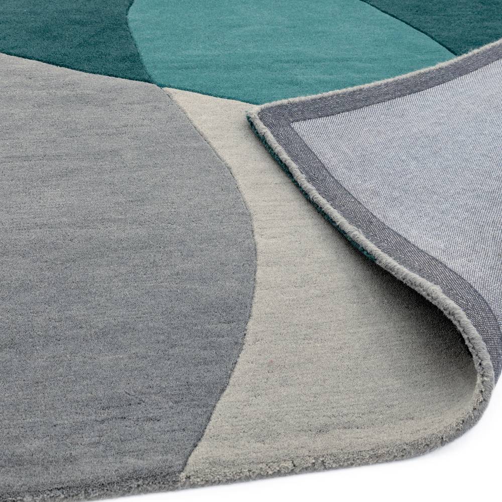 57 Arc Teal Matrix Rug - 200cm x 300cm