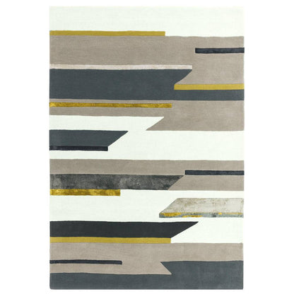 62 Rhombus Mustard Matrix Rug - 200cm x 300cm