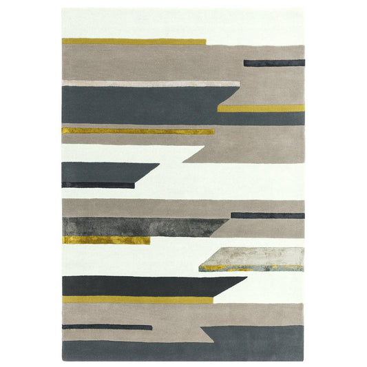 62 Rhombus Mustard Matrix Rug - 200cm x 300cm