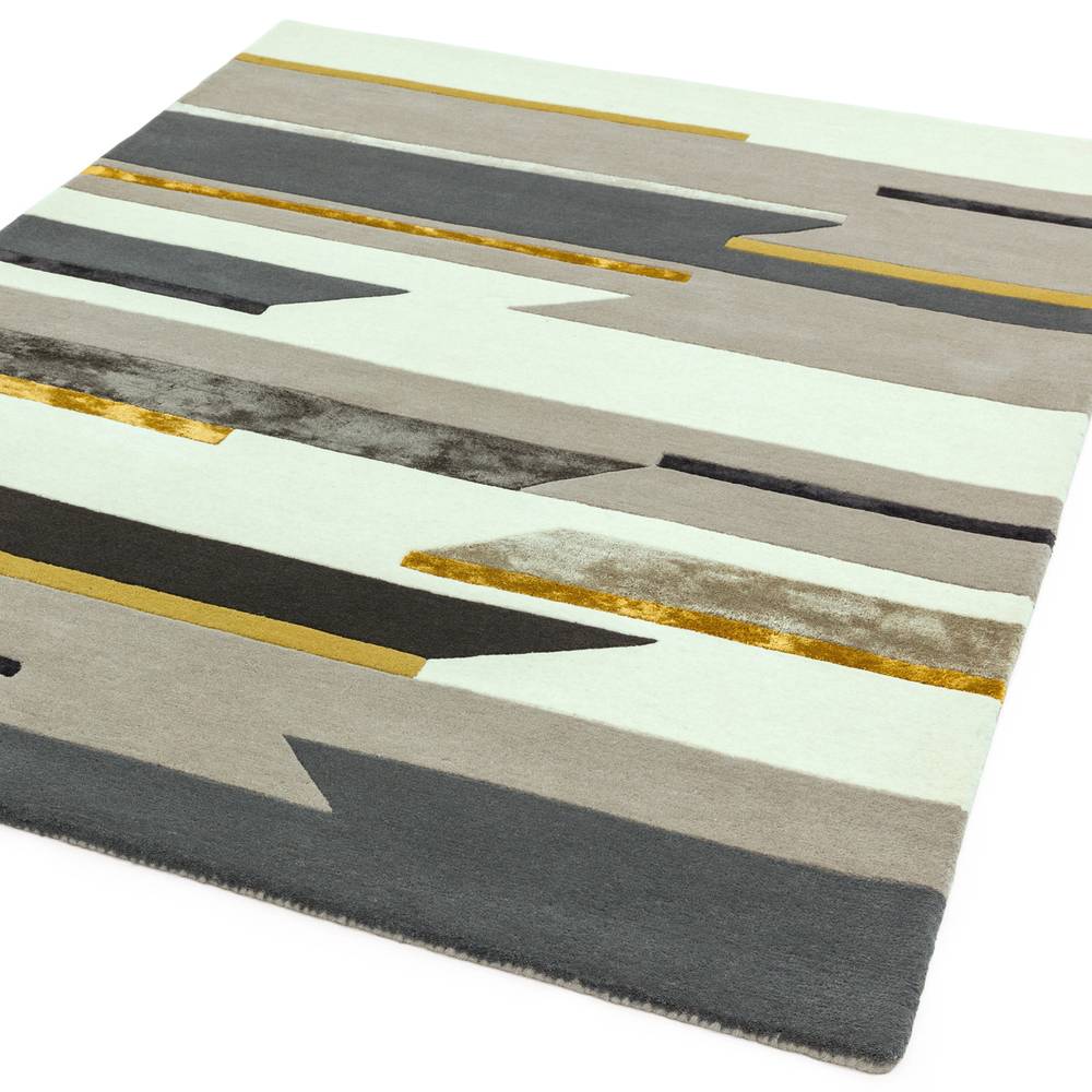 62 Rhombus Mustard Matrix Rug - 200cm x 300cm