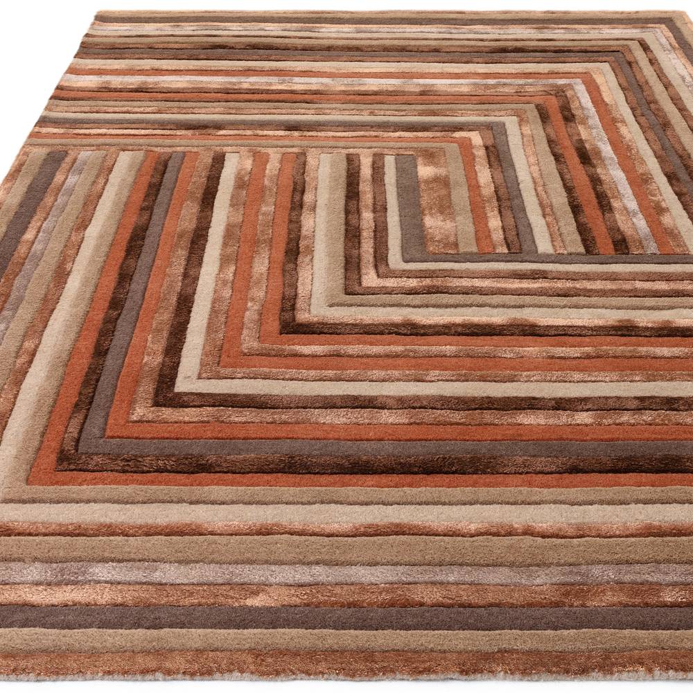 80 Network Terracotta Matrix Rug - 200cm x 300cm