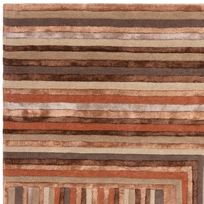 80 Network Terracotta Matrix Rug - 200cm x 300cm