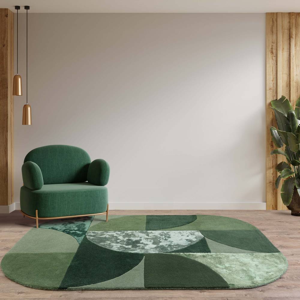 75 Oval Forest Matrix Rug - 200cm x 300cm