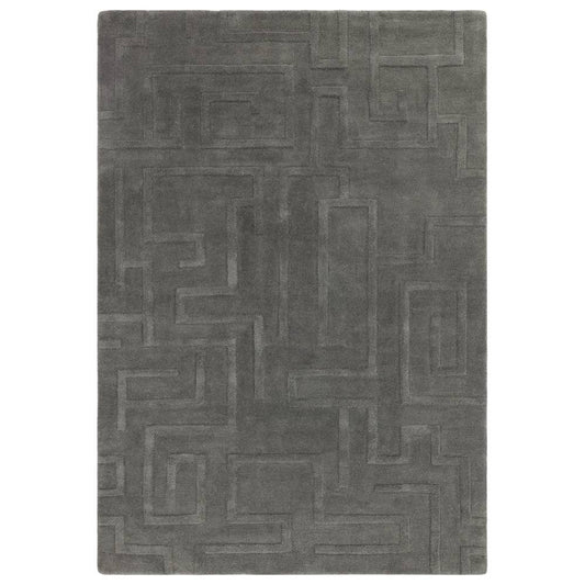 Charcoal Maze Rug - 200cm x 290cm