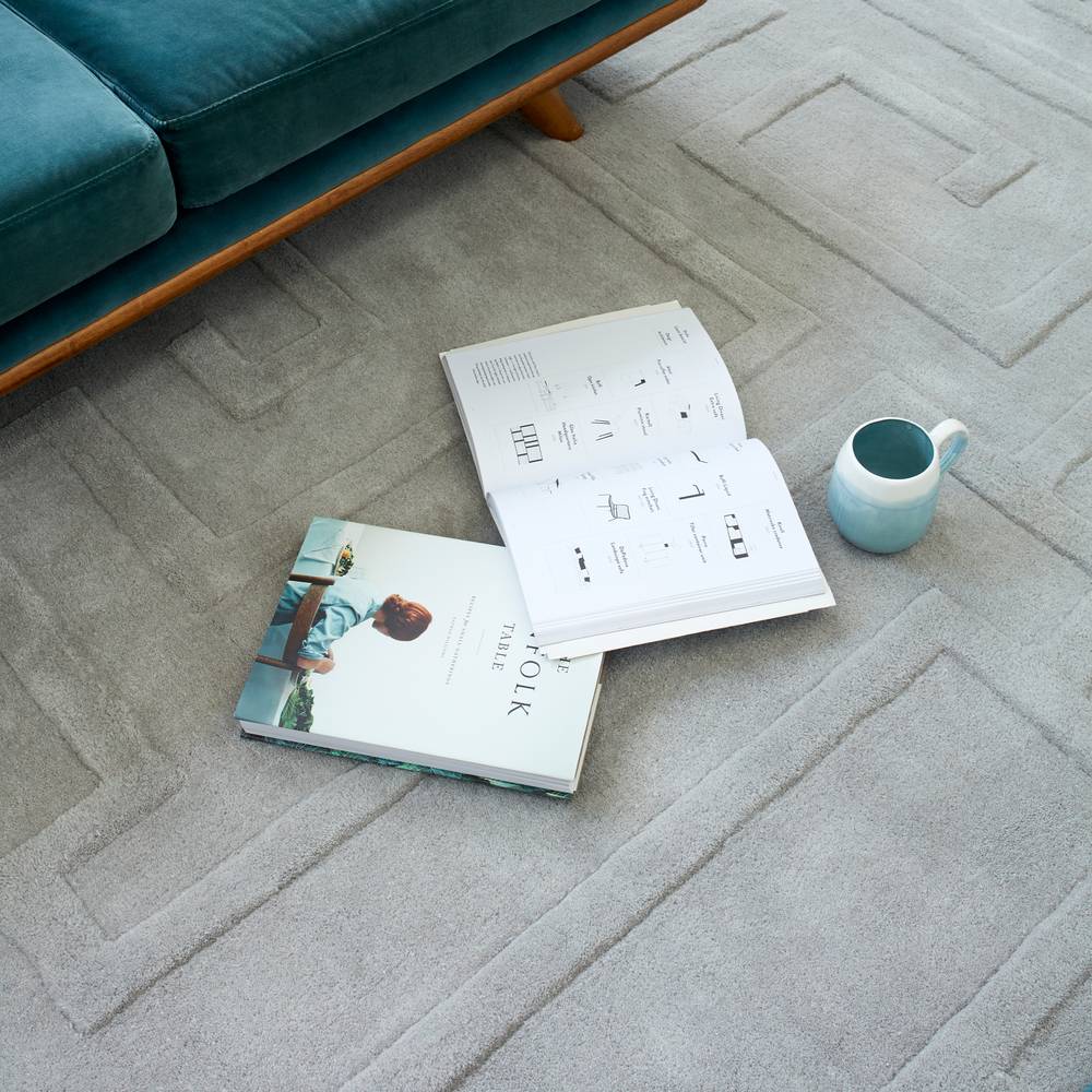 Silver Maze Rug - 200cm x 290cm