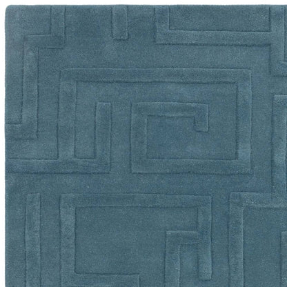 Teal Maze Rug - 200cm x 290cm