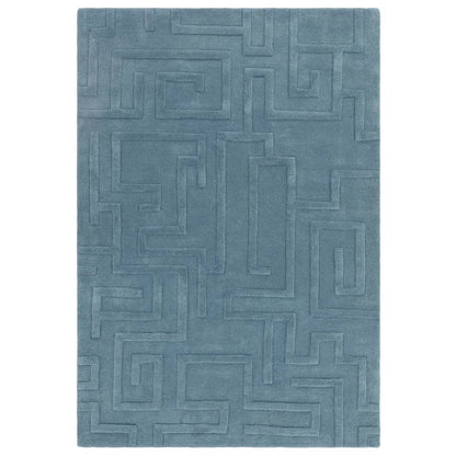 Teal Maze Rug - 200cm x 290cm