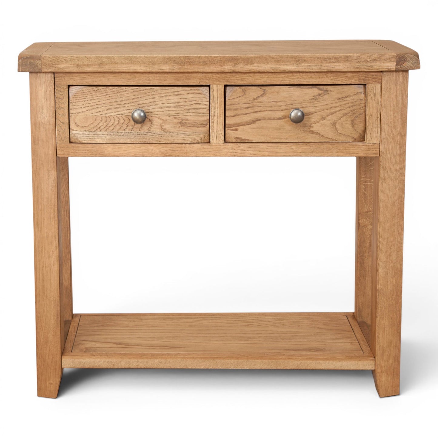 Marlowe Country Oak 2 Drawer Console Table