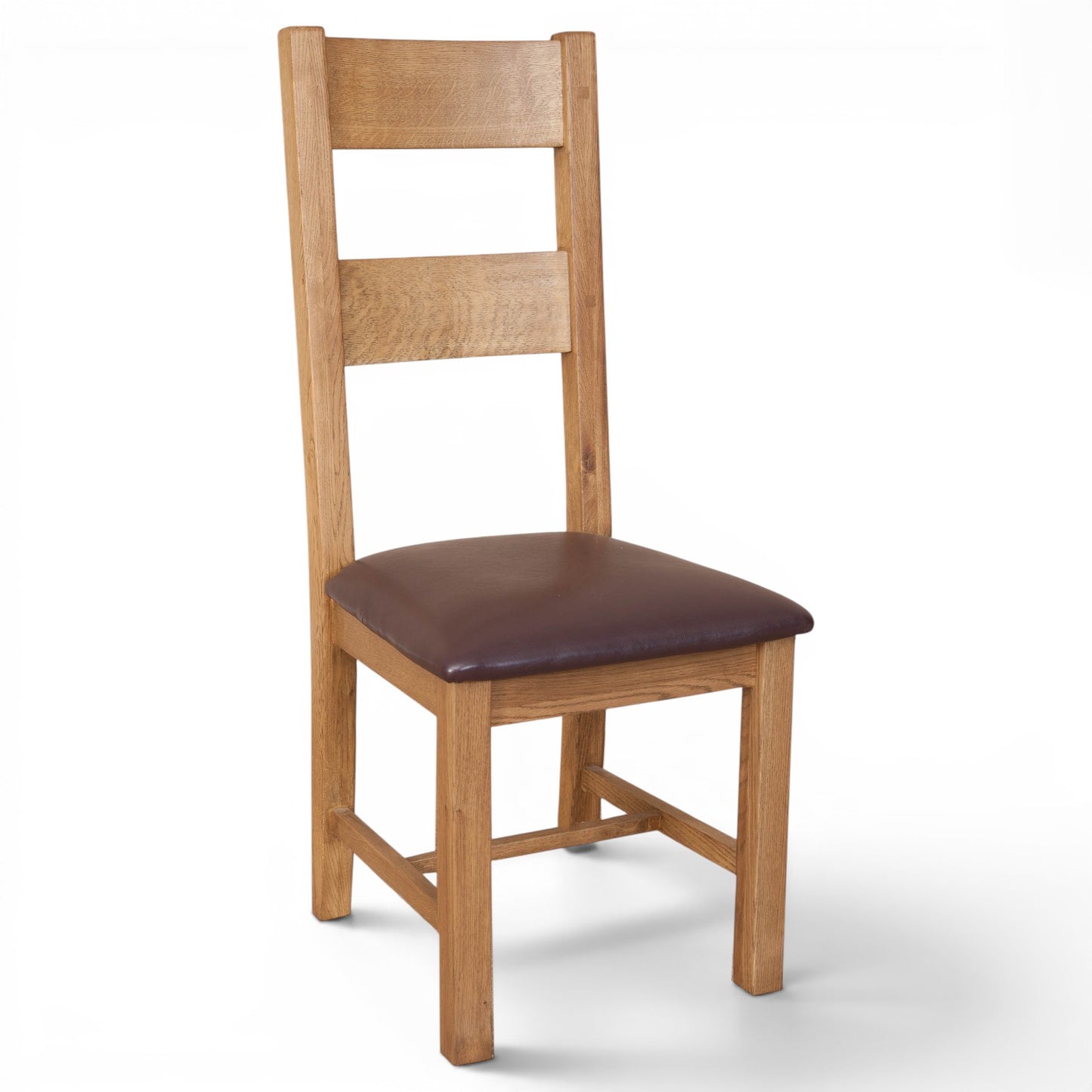 Marlowe Country Oak Upholstered Dining Chair