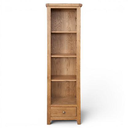 Marlowe Country Oak Slim Bookcase