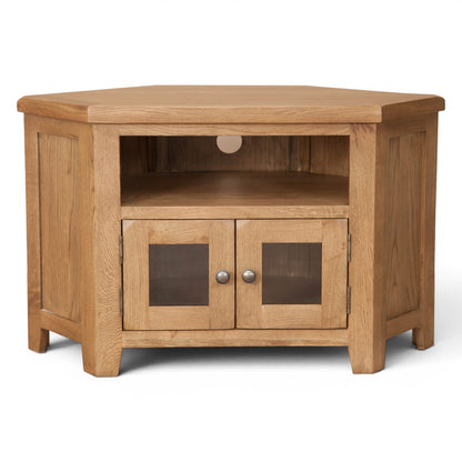 Marlowe Country Oak Glazed TV Unit