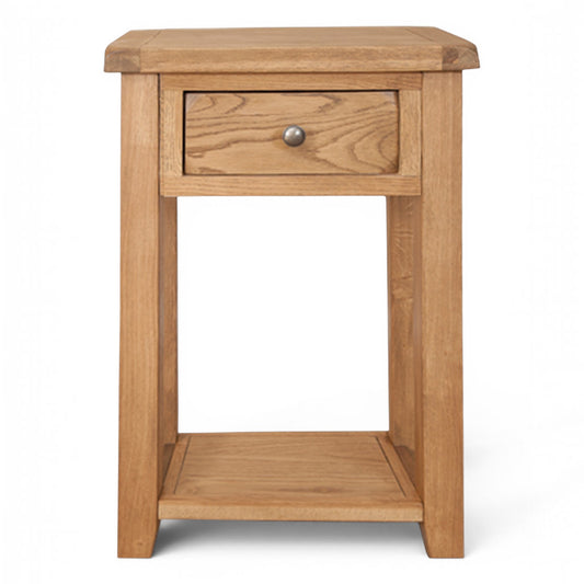 Marlowe Country Oak 1 Drawer Console Table