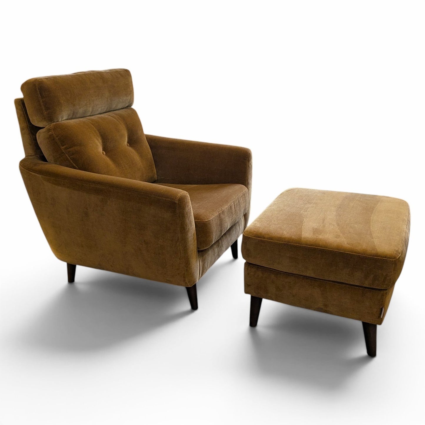 McCartney High Back Grand Armchair & Footstool - Ex Display