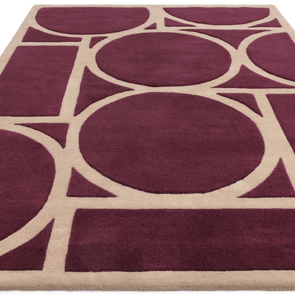Plum Metro Rug - 200cm x 290cm